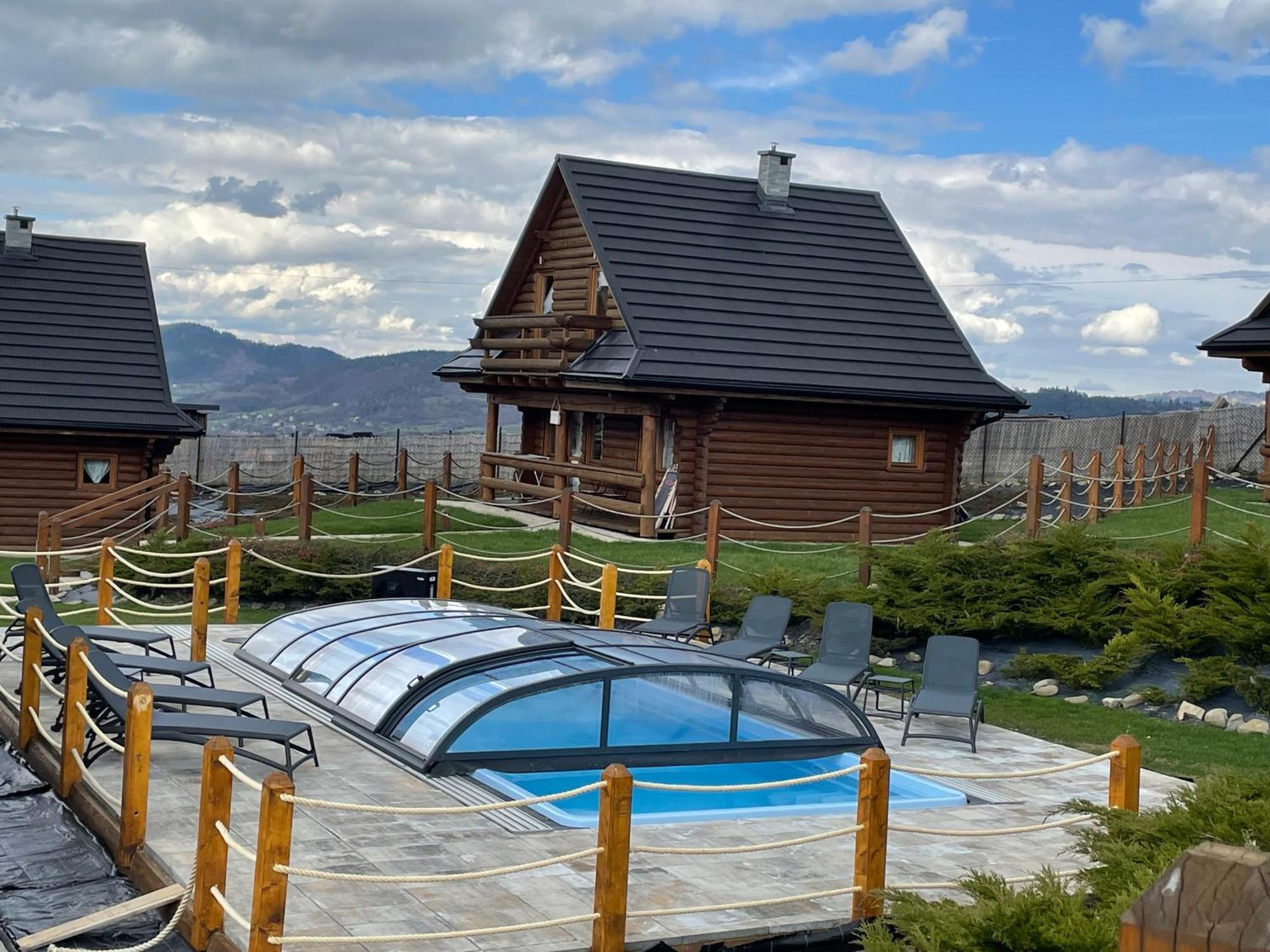 Domki Zagroda Domek Z Bala Z Basenem &Sauna & Jacuzzi & Balia Slopnice Exterior foto