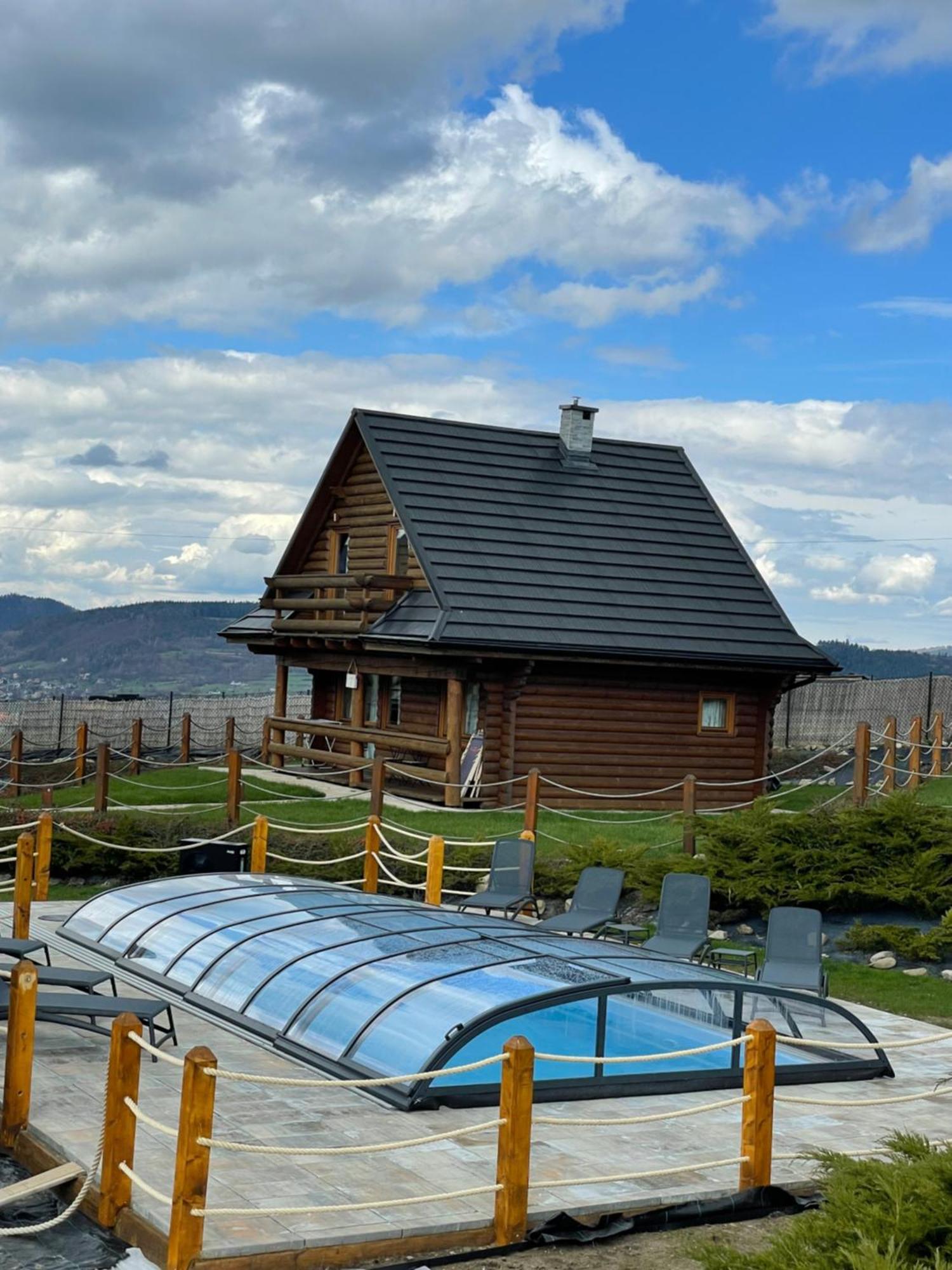 Domki Zagroda Domek Z Bala Z Basenem &Sauna & Jacuzzi & Balia Slopnice Exterior foto