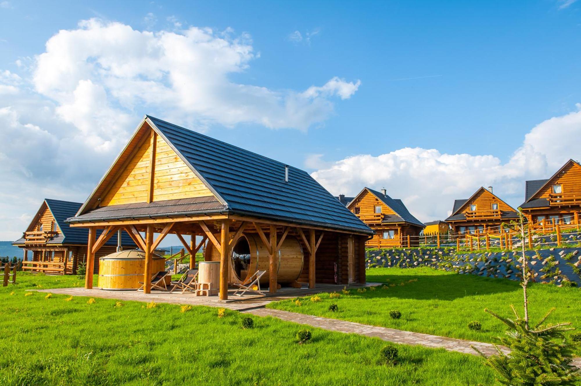 Domki Zagroda Domek Z Bala Z Basenem &Sauna & Jacuzzi & Balia Slopnice Exterior foto