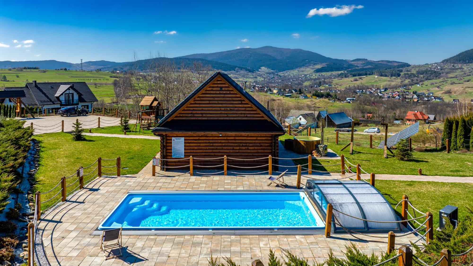 Domki Zagroda Domek Z Bala Z Basenem &Sauna & Jacuzzi & Balia Slopnice Exterior foto
