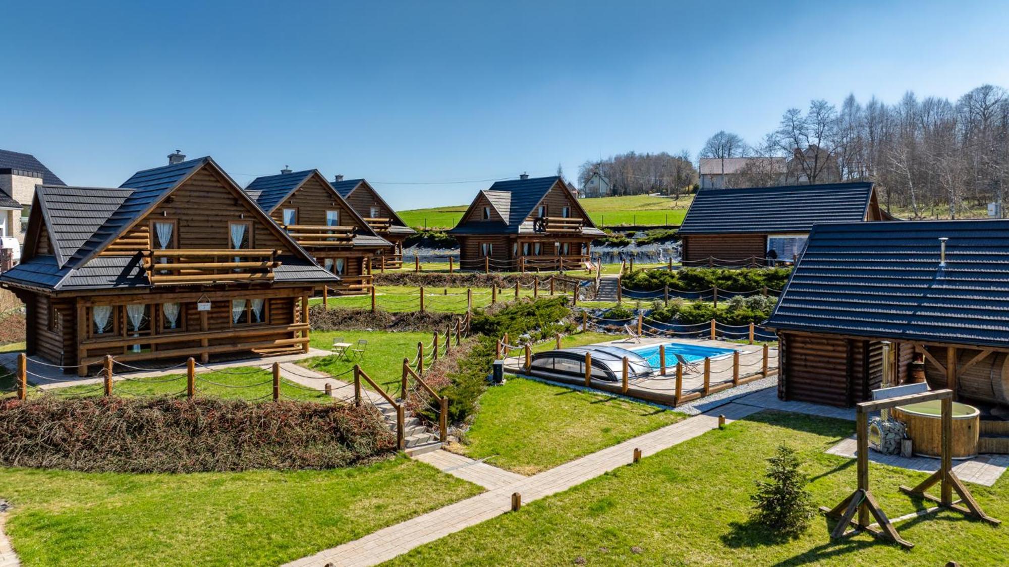 Domki Zagroda Domek Z Bala Z Basenem &Sauna & Jacuzzi & Balia Slopnice Exterior foto