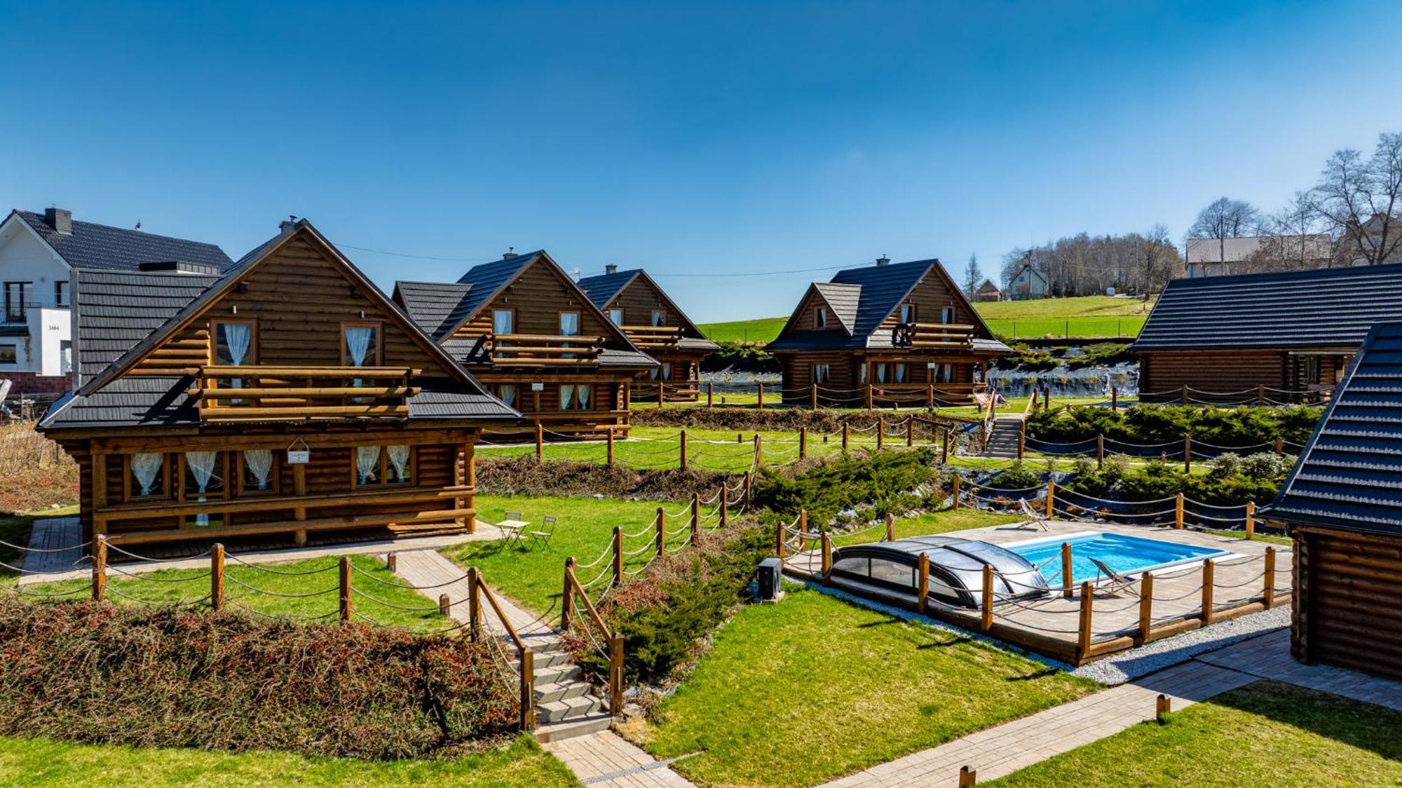 Domki Zagroda Domek Z Bala Z Basenem &Sauna & Jacuzzi & Balia Slopnice Exterior foto